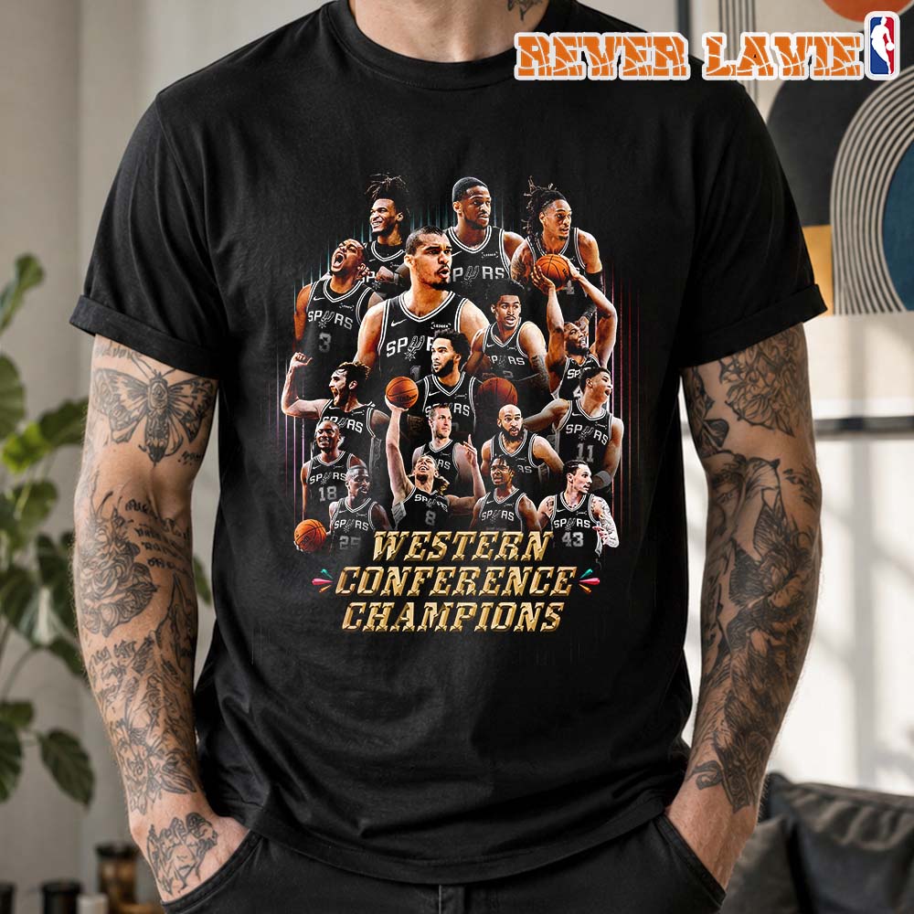 San Antonio Spurs 2026 NBA Finals Bound Western Conference Champions Celebration Unisex T-Shirt San Antonio Spurs 2026 NBA Finals Bound Western Conference Champions Celebration Unisex T-Shirt