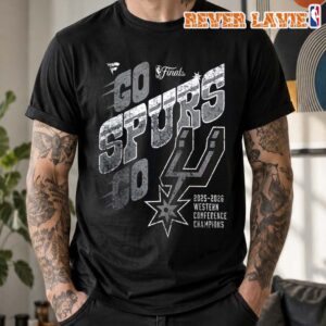 San Antonio Spurs Fanatics Black 2026 NBA Western Conference Champions Hometown T-Shirt