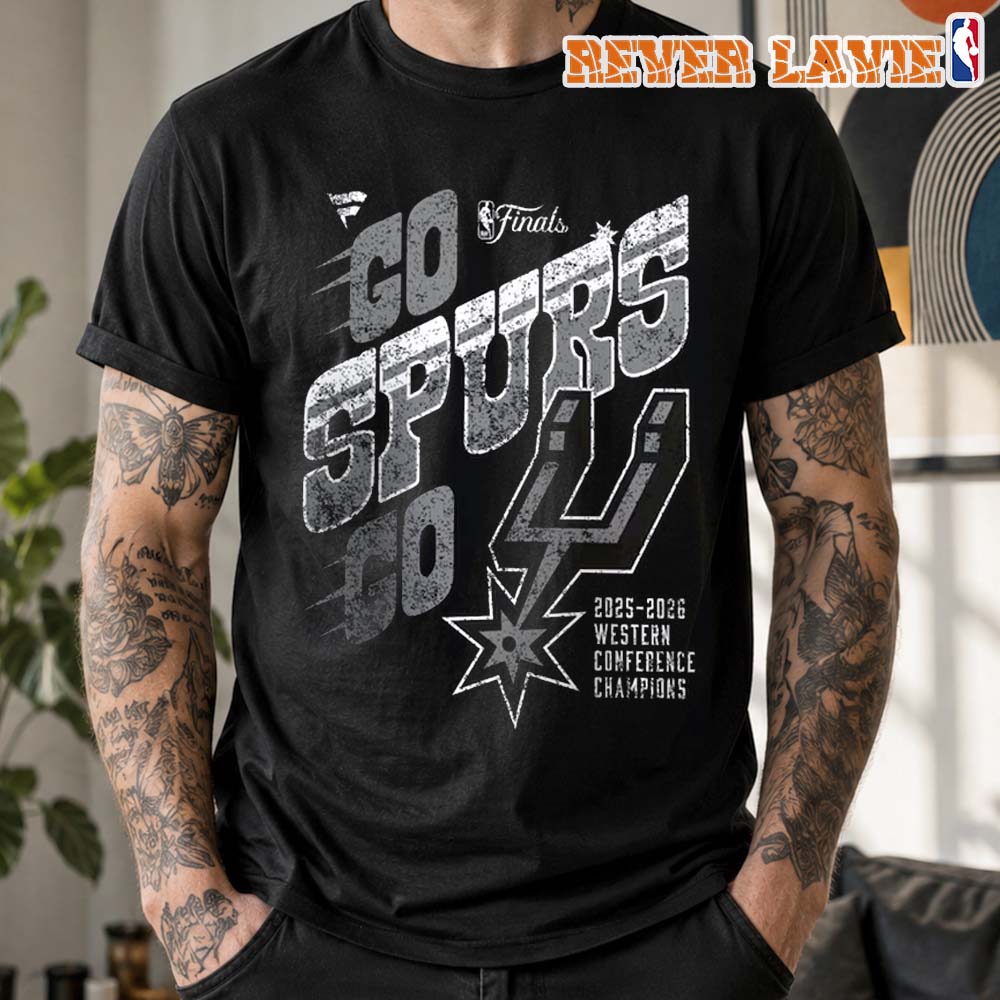 San Antonio Spurs Fanatics Black 2026 NBA Western Conference Champions Hometown T-Shirt San Antonio Spurs Fanatics Black 2026 NBA Western Conference Champions Hometown T-Shirt