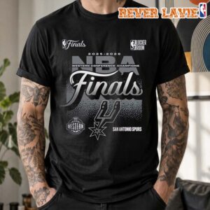 San Antonio Spurs Fanatics Charcoal 2026 NBA Western Conference Champions Locker Room T-Shirt