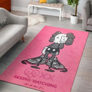 Seeing Watching Kaws Sneaker Rug Home Decor