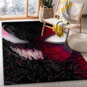 Spiderman x Venom Spiderweb Background Rug Home Decor