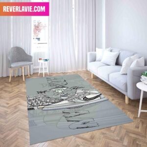 Squidward Tentacles x Dior x Converse x Air Jordan 1 Sneaker Rug Home Decor