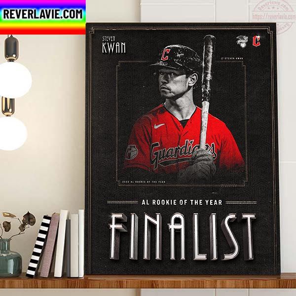 Steven Kwan AL Rookie Of The Year Finalist Cleveland Guardians MLB Home Decor Poster Canvas Steven Kwan AL Rookie Of The Year Finalist Cleveland Guardians MLB Home Decor Poster Canvas