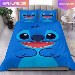 Stitch Blue Classic Quilt Bedding Set