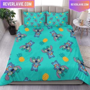 Stitch Tropical Pineapple Luxury Bedding Set