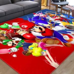 Super Mario Area Rug Carpet Living Room