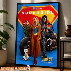 Supergirl IMAX Movie Poster Only In Cinemas On June 24 2026 Wall Art Print