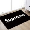 Supreme Red Logo With Mickey Cartoon Doormat Supreme Red Logo With Mickey Cartoon Doormat