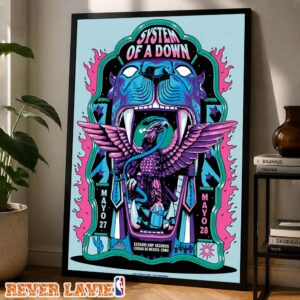 System Of A Down CDMX 2026 Pop-Up Shop Poster For Mexico City At At Estadio GNP Seguros On May 27-28 2026 Wall Art Home Decor