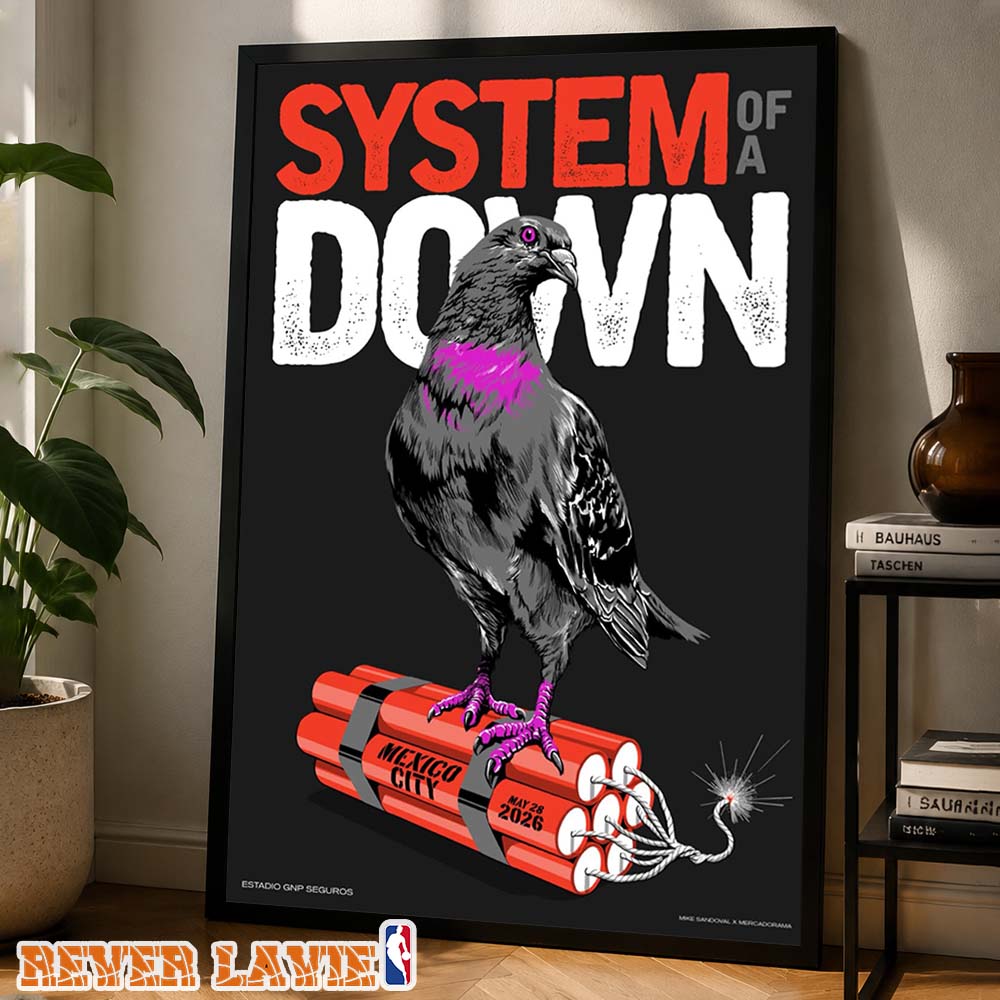 System Of A Down CDMX 2026 Show At Estadio GNP Seguros In Mexico City On May 28 2026 Wall Art Print System Of A Down CDMX 2026 Show At Estadio GNP Seguros In Mexico City On May 28 2026 Wall Art Print