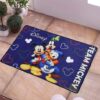 Supreme Red Logo With Mickey Cartoon Doormat Supreme Red Logo With Mickey Cartoon Doormat