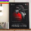 Texas Rangers Signed RHP Jacob deGrom Home Decor Poster Canvas