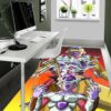 Super Saiyan Cadic Vegeta Dragon Ball Z Rug For Bedroom