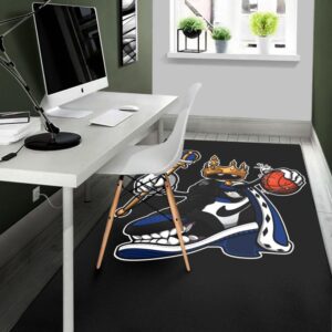 The King Air Jordan Royal Toe Sneaker Rug Home Decor