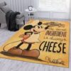 Versace Rectangle Logo Gold Area Rug Carpet