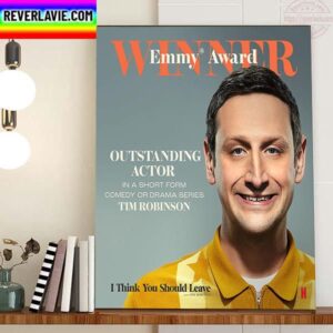 Tim Robinson Winner Emmy Award Outstanding Actor Home Decor Poster Canvas
