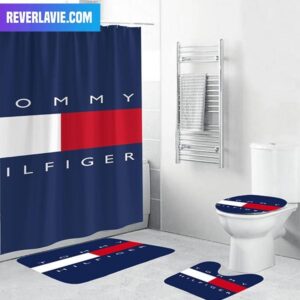 Tommy Hilfiger Basic Fancy Logo Signature Bathroom Set
