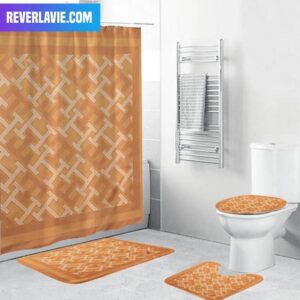 Tommy Hilfiger Fancy Orange Monogram Bathroom Set