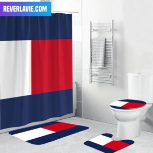 Tommy Hilfiger Signature Color Logo Bathroom Set