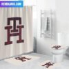 Tommy Hilfiger Signature T And H Logo In Beige Background Bathroom Set