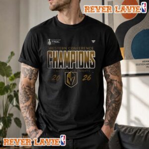 Vegas Golden Knights 2026 Western Conference Champions Locker Room T-Shirt