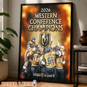 Vegas Golden Knights Champions Of The West 2026 Stanley Cup Finals Home Decor Poster Canvas