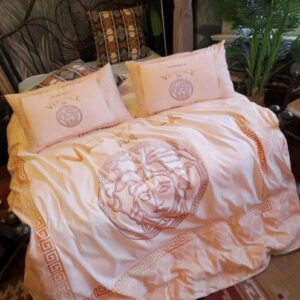 Versace Basic Baby Pink Bedding Set Queen