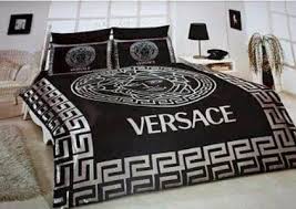 Versace Basic Black And White Ancient Frame Most Comfortable Bedding Set