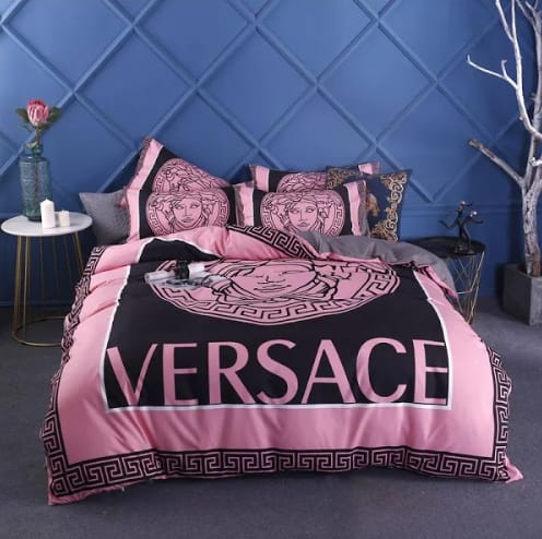 Versace Black And Pink Bedding Set King Size Versace Black And Pink Bedding Set King Size