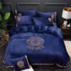 Versace Blue And Red Bedding Set King Size