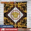 Versace Gold Logo With Flame Window Curtain Versace Gold Logo With Flame Window Curtain