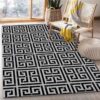 Versace Rectangle Logo Gold Area Rug Carpet