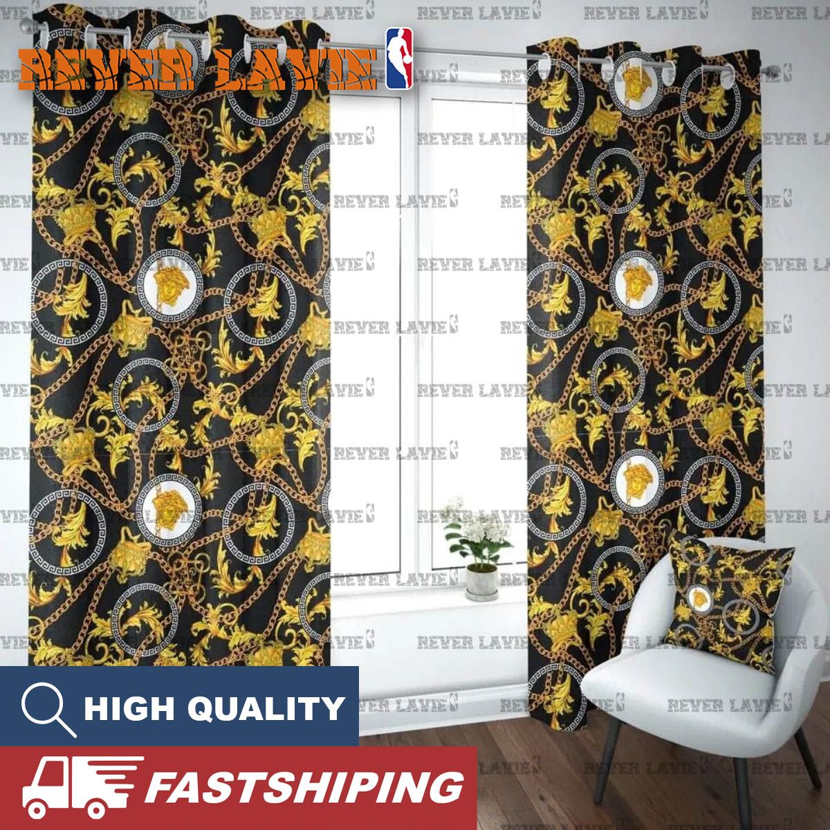 Versace New Luxury Window Curtain Curtain for Child Bedroom Living Room Home Decoration Versace New Luxury Window Curtain Curtain for Child Bedroom Living Room Home Decoration