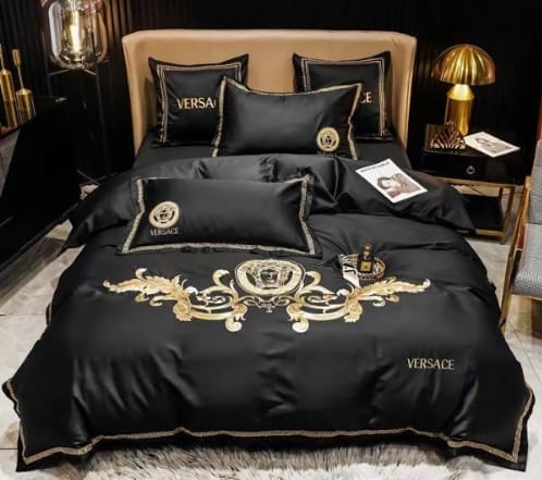 Versace Royal Black And Gold Bedding Set King Size Versace Royal Black And Gold Bedding Set King Size