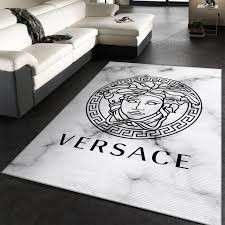 Versace Stone Background Area Rug Carpet