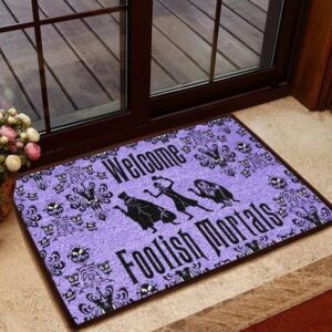 Welcome Foolish Mortals Disney Outdoor Doormat