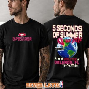 5 Seconds Of Summer 5SOS Everyone’s A Star World Tour At Kia Center Orlando On June 17 2026 Merch Event Limited Unisex T-Shirt