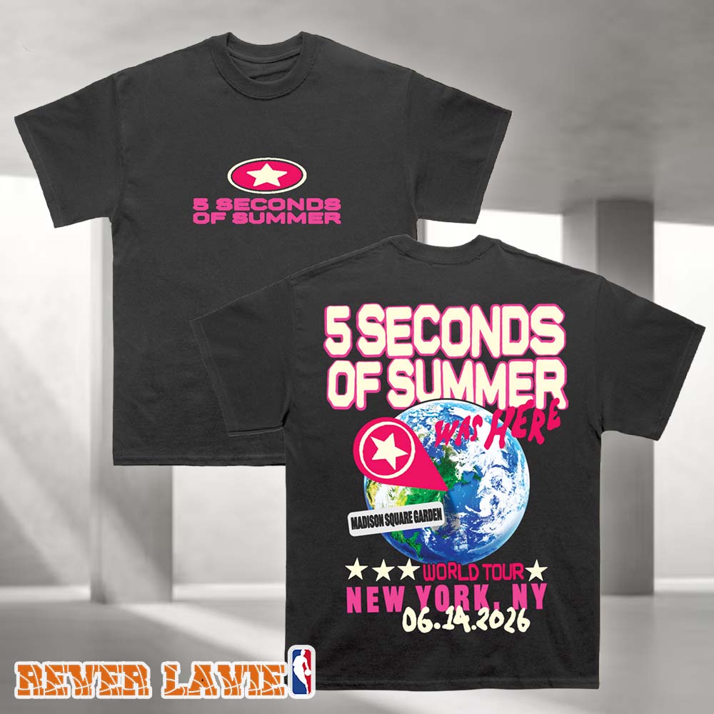 5 Seconds Of Summer Everyone's A Star World Tour New York City Event Tee Madison Square Garden June 14 2026 T-Shirt 5 Seconds Of Summer Everyone's A Star World Tour New York City Event Tee Madison Square Garden June 14 2026 T-Shirt