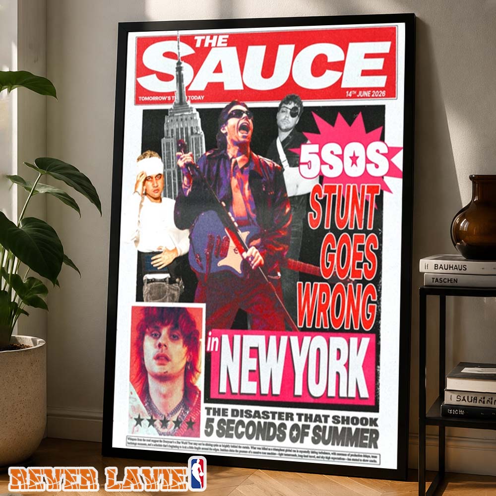 5 Seconds Of Summer The Sauce New York City Limited Edition Lithograph Poster Everyone's A Star World Tour 2026 Home Decor Poster 5 Seconds Of Summer The Sauce New York City Limited Edition Lithograph Poster Everyone's A Star World Tour 2026 Home Decor Poster