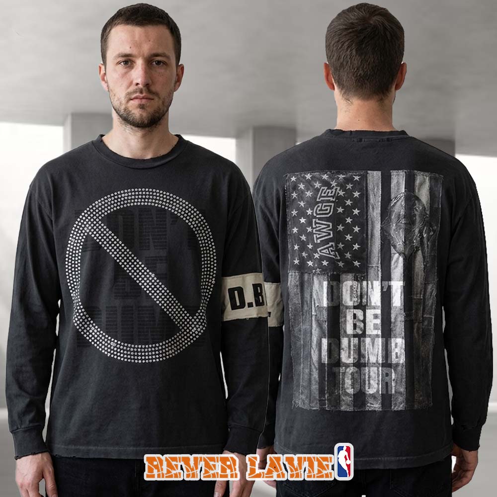 ASAP Rocky Don't Be Dumb World Tour Rhinestone Flag 2026 Official Vintage Black Long Sleeve ASAP Rocky Don't Be Dumb World Tour Rhinestone Flag 2026 Official Vintage Black Long Sleeve
