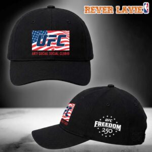 ASSC Americana Feat. UFC Freedom 250 Black Adjustable Hat