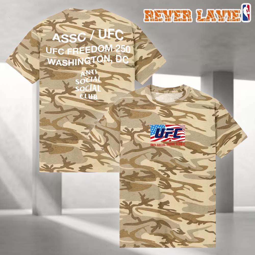 ASSC Americana Feat. UFC Freedom 250 Camo Liberty All Over Print T-Shirt ASSC Americana Feat. UFC Freedom 250 Camo Liberty All Over Print T-Shirt
