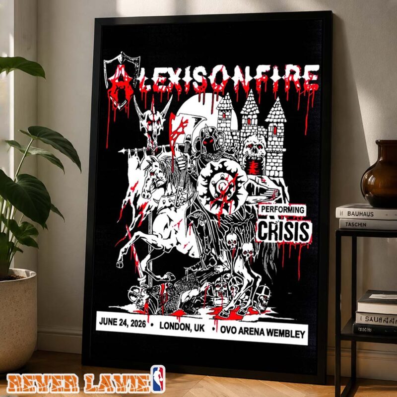 Alexisonfire Crisis 20th Anniversary Concert Poster For London OVO Arena In London UK on June 24 2026 Home Decor Poster Canvas