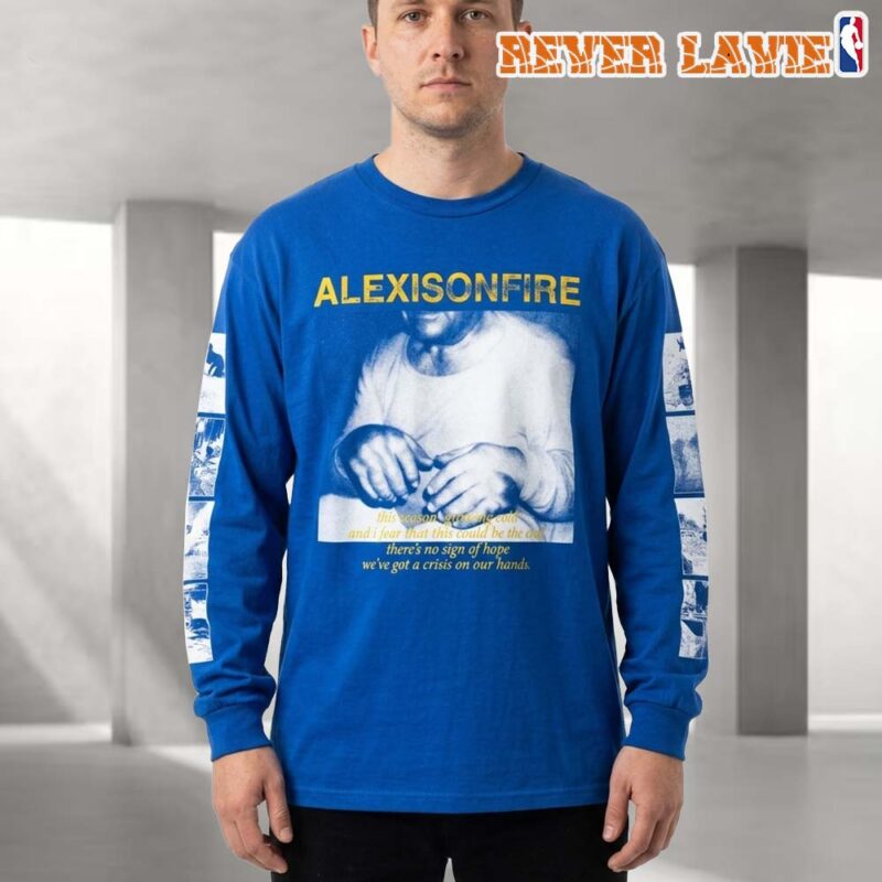 Alexisonfire Crisis 20th Anniversary London Manchester Exclusive Blue Long Sleeve T Shirt 2026