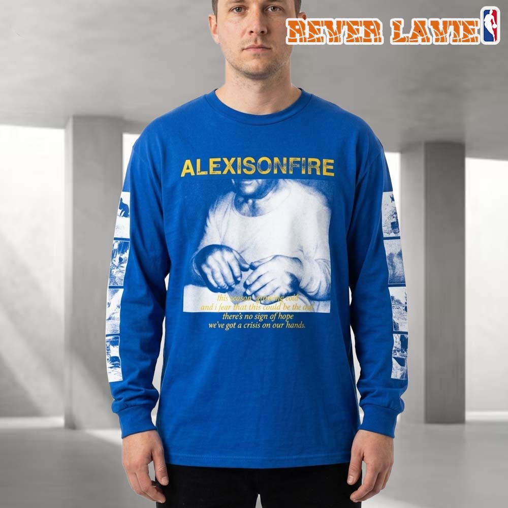 Alexisonfire Crisis 20th Anniversary London Manchester Exclusive Blue Long Sleeve T-Shirt 2026 Alexisonfire Crisis 20th Anniversary London Manchester Exclusive Blue Long Sleeve T-Shirt 2026
