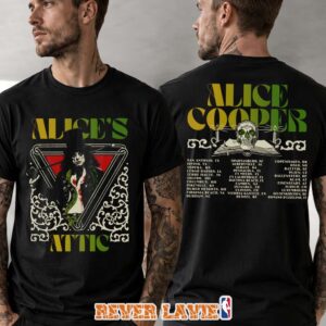 Alice Cooper Alice’s Attic Tour 2026 European Dates Black Graphic T-Shirt