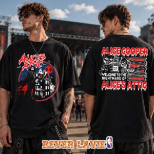 Alice Cooper Haunted House Horror Graphic Official Band Merch T-Shirt