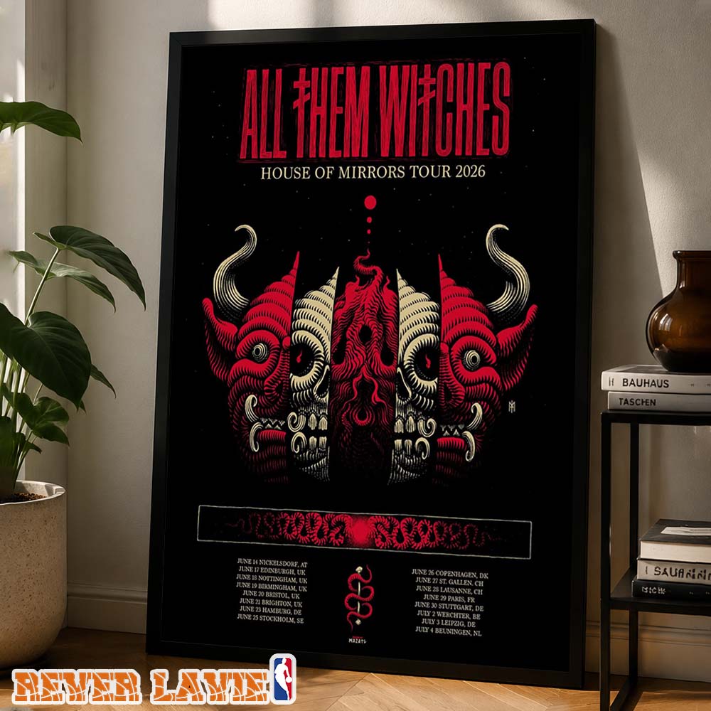 All Them Witches Tour Dates Poster House Of Mirrors Tour 2026 Home Decor Poster Canvas All Them Witches Tour Dates Poster House Of Mirrors Tour 2026 Home Decor Poster Canvas