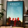 American Football Tour Dates Poster Across United States and Chile September to December 2026 Sports Wall Display